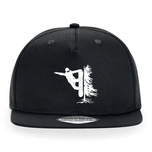 Snowboarder Off Piste Baum Snowboarden Boarder Cap Sonstig. Snapback Rapper