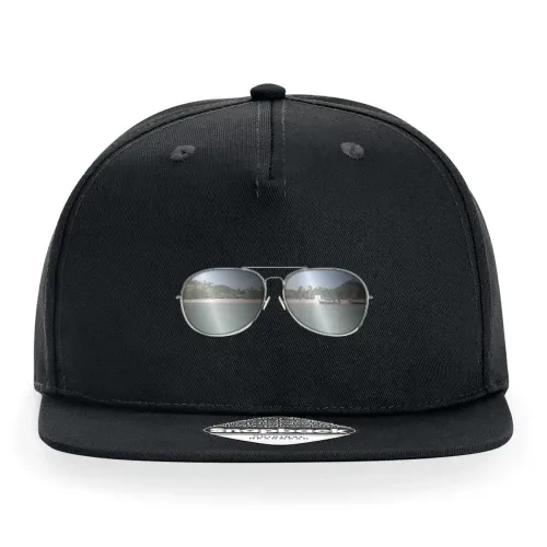 Sonnenbrille mit Sandstrand Cap Sonstig. Snapback Rapper