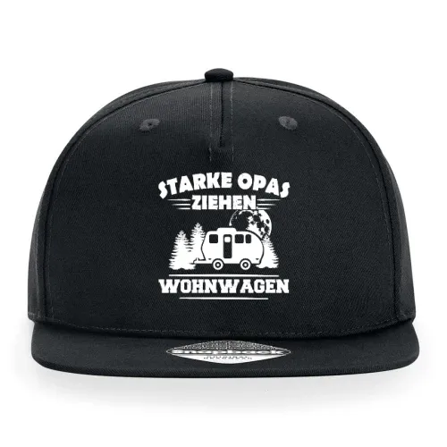 Starker Opa Wohnwagen Camping Großvater Geschenk Cap Sonstig. Snapback Rapper