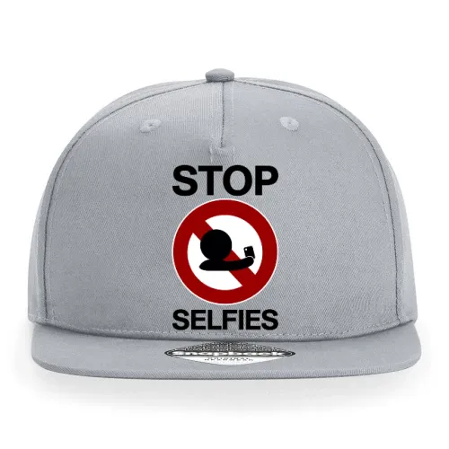 stop selfies Verbotsschild Cap