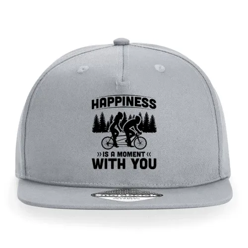 Tandem Fahrrad Happiness Spruch Radfahrer Cap Sonstig. Snapback Rapper