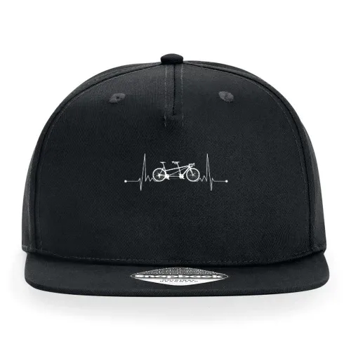 Tandem Fahrrad Herzschlag Bike EKG Cap Sonstig. Snapback Rapper