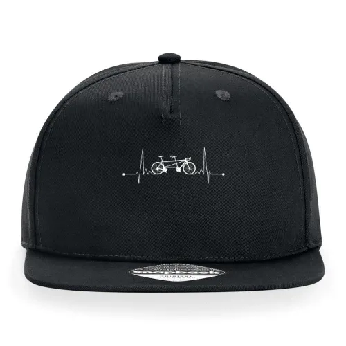 Tandem Fahrrad Herzschlag EKG Cap Sonstig. Snapback Rapper