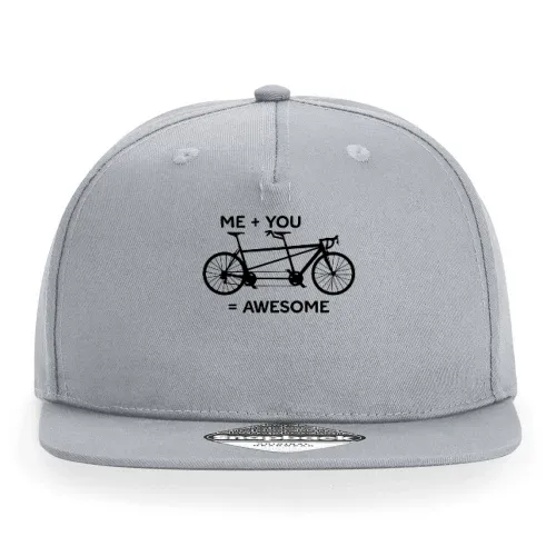Tandem Fahrrad Me You Awesome Radfahrer Sozius Cap Sonstig. Snapback Rapper