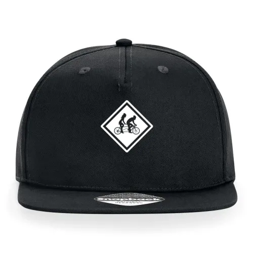Tandem Fahrrad Symbol Zeichen fuer Paare Cap Sonstig. Snapback Rapper