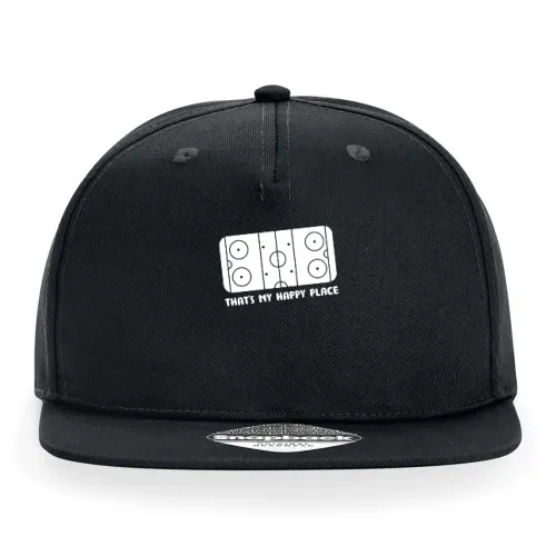 That s My Happy Place Eishockey Ice Hockey Spruch Cap Sonstig. Snapback Rapper