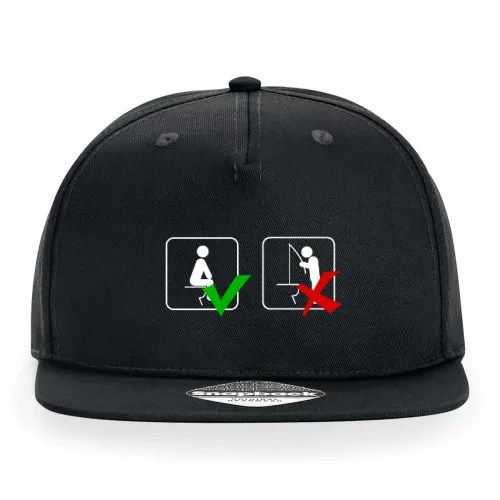 Toilettenregeln weiß Cap Sonstig. Snapback Rapper