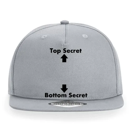 top secret bottom secret Cap Sonstig. Snapback Rapper