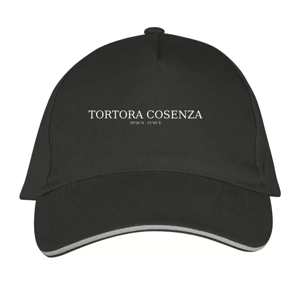  Sonstig. Cap mit Aufdruck 'Tortora Cosenza Koordinaten'