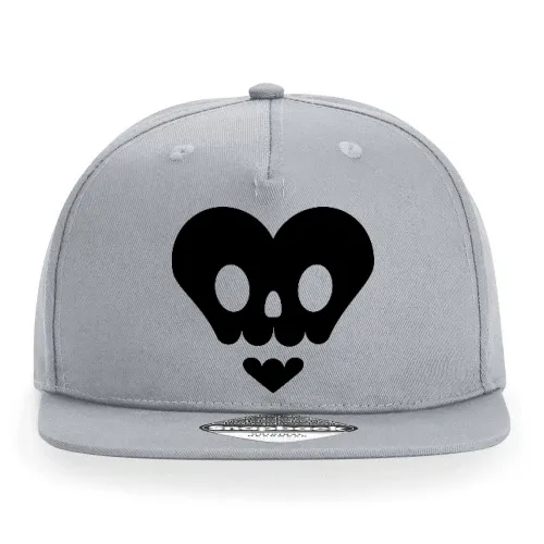 Totenschädel in Herzform Cap