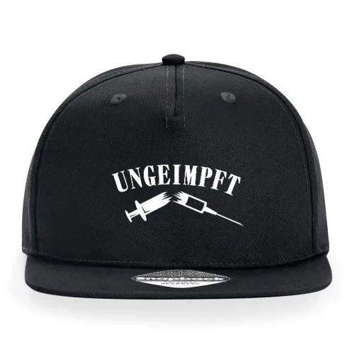 Ungeimpft zerbrochene Spritze Cap Sonstig. Snapback Rapper