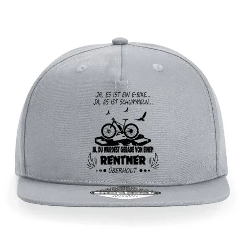 Von Ebike Rentner überholt - Fahrrad Rente Spruch Cap Sonstig. Snapback Rapper