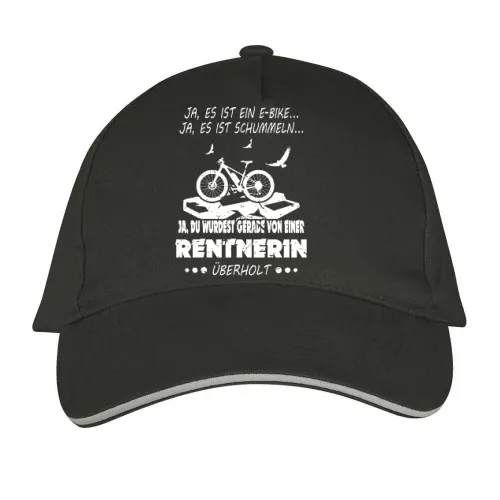 Von Ebike Rentnerin überholt Fahrrad Rente Spruch Sonstig. Cap