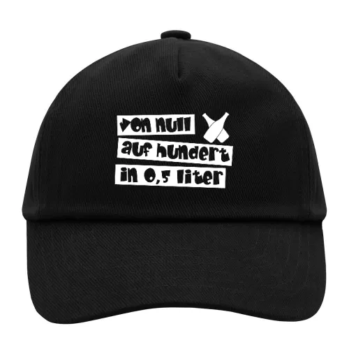 von null auf hundert in 0,5 liter Sonstig. Cap