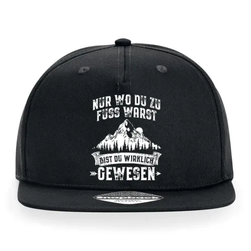 Wandern Spruch Wanderer Hiking Outdoor Wanderweg Cap Sonstig. Snapback Rapper