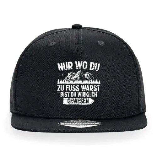 Wandern Wanderer Hiking Outdoor Wander Weg Spruch Cap Sonstig. Snapback Rapper