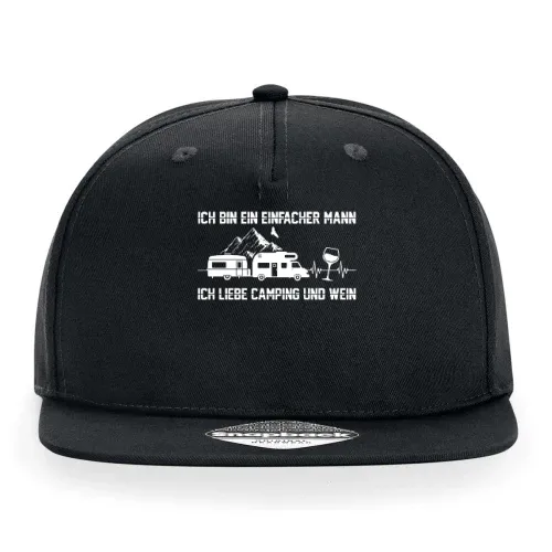 Wein Camping Herzschlag Weintrinker Weinliebhaber Cap Sonstig. Snapback Rapper