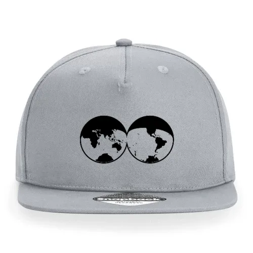 Welt in zwei Hemisphären Augen Cap Sonstig. Snapback Rapper
