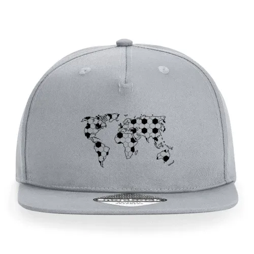 Weltkarte Ballmuster Cap Sonstig. Snapback Rapper