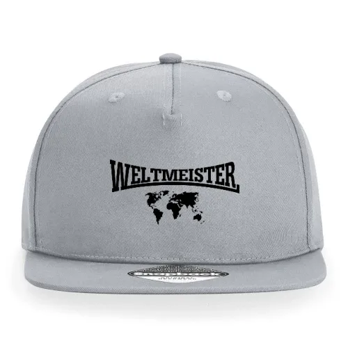 Weltmeister mit Weltkarte Cap