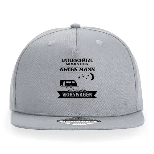 Wohnwagen Camping Rentner Camper Alter Mann Spruch Cap Sonstig. Snapback Rapper