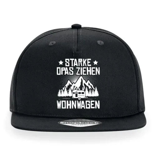 Wohnwagen Caravan Camping Opa Großvater Geschenk Cap Sonstig. Snapback Rapper