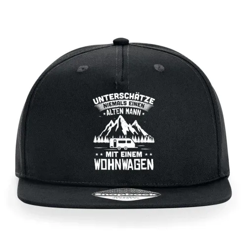 Wohnwagen Caravan Camping Rentner Camper Spruch Cap Sonstig. Snapback Rapper