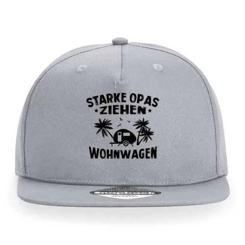 Wohnwagen Opa Caravan Camping Großvater Geschenk Cap Sonstig. Snapback Rapper