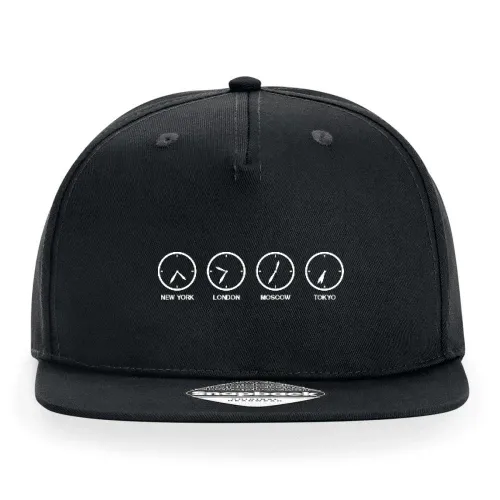 Zeitzonen Weltuhren Cap Sonstig. Snapback Rapper