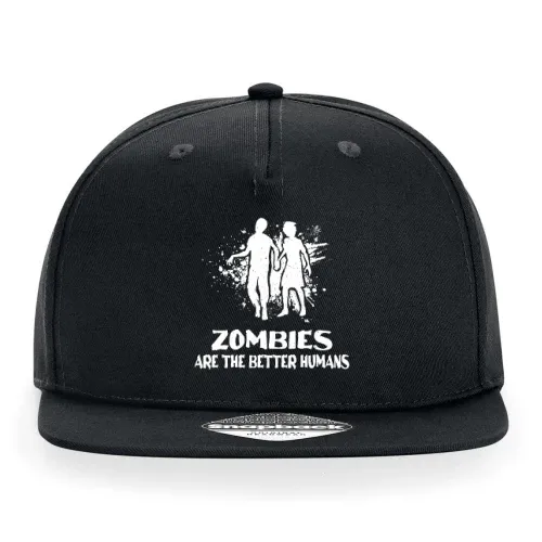 Zombies Are The Better Human Halloween Cap Sonstig. Snapback Rapper