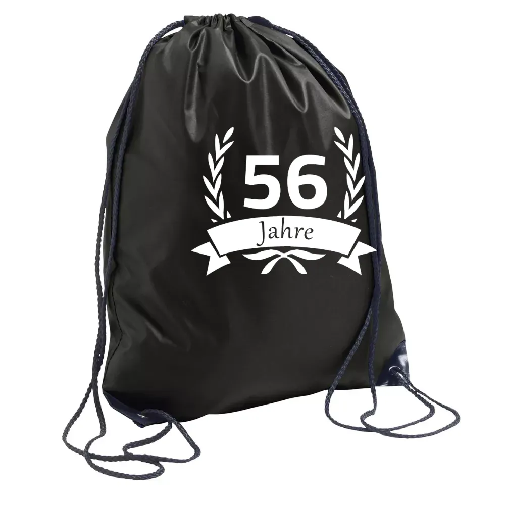  Sonstig. Rucksack mit Aufdruck '56 Geburtstag im Lorbeerkranz'