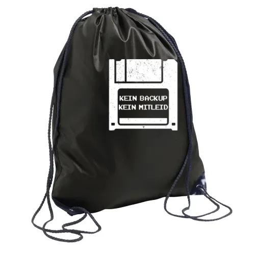 Admin Informatiker Backup Spruch Floppy Disk Motiv Rucksack Sonstig. Turnbeutel
