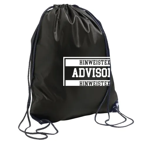 Advisory Hinweis Label  Rucksack Sonstig. Turnbeutel