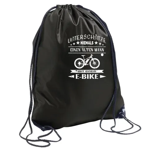 Alter Mann auf E Bike Rentner Spruch Lustig Sonstig. Rucksack