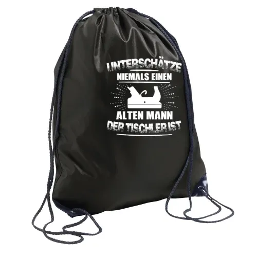 Alter Mann Der Tischler Ist Schreiner Hobel Motiv Rucksack Sonstig. Turnbeutel