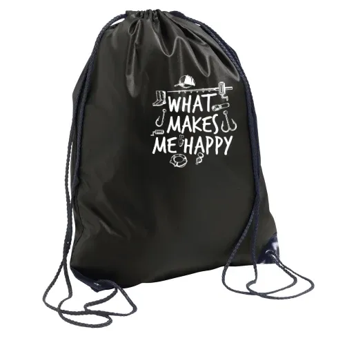 Angeln Makes Me Happy Fischen Fisch Fishing Angler Rucksack Sonstig. Turnbeutel
