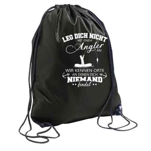 Angler Fischer Angeln Orte Spruch Fishing Geschenk Rucksack Sonstig. Turnbeutel