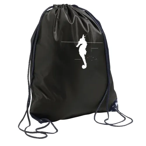 Angler Fischer Seepferdchen Seepferd Insel Motiv Rucksack Sonstig. Turnbeutel