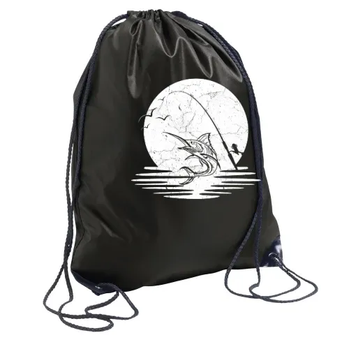 Angler Vintage Angeln Rucksack Sonstig. Turnbeutel