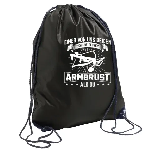 Armbrust Bogenschießen Besser Als Du Bogensport Rucksack Sonstig. Turnbeutel
