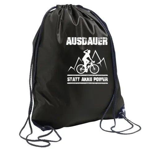 Ausdauer Statt Akku Power Lustiges Anti Ebike Rucksack Sonstig. Turnbeutel