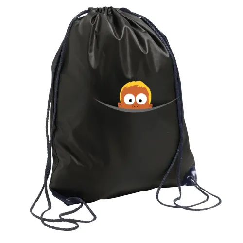 Babykopf aus Kängurubeutel Rucksack