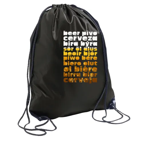 Biersprache im Glas Rucksack