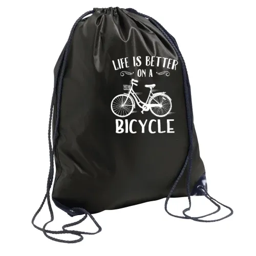 Bike Radfahrer Spruch Citybike Fahrrad Damenrad Rucksack Sonstig. Turnbeutel