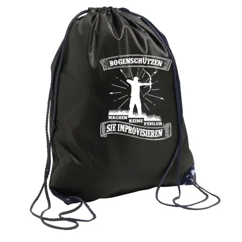 Bogenschützen Improvisieren Spruch - Archer Rucksack Sonstig. Turnbeutel