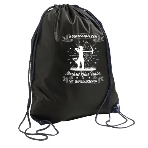 Bogenschützen Improvisieren Spruch - Archer Rucksack Sonstig. Turnbeutel