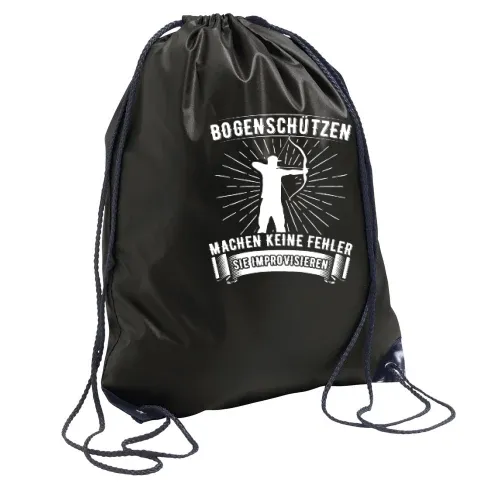 Bogenschützen Improvisieren Spruch - Archer Rucksack Sonstig. Turnbeutel
