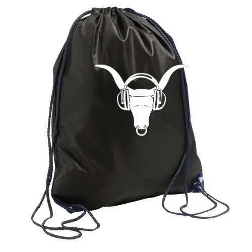 Büffelkopf mit Kopfhörer Sonstig. Rucksack