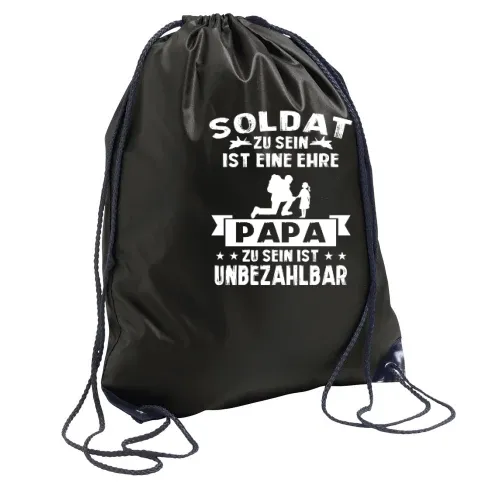Bundeswehr Vater Ehre - Soldat Papa mit Tochter Sonstig. Rucksack