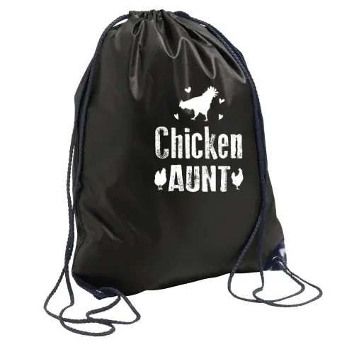 Chicken Aunt Tante mit Hühnern Bauernhof Rucksack Sonstig. Turnbeutel